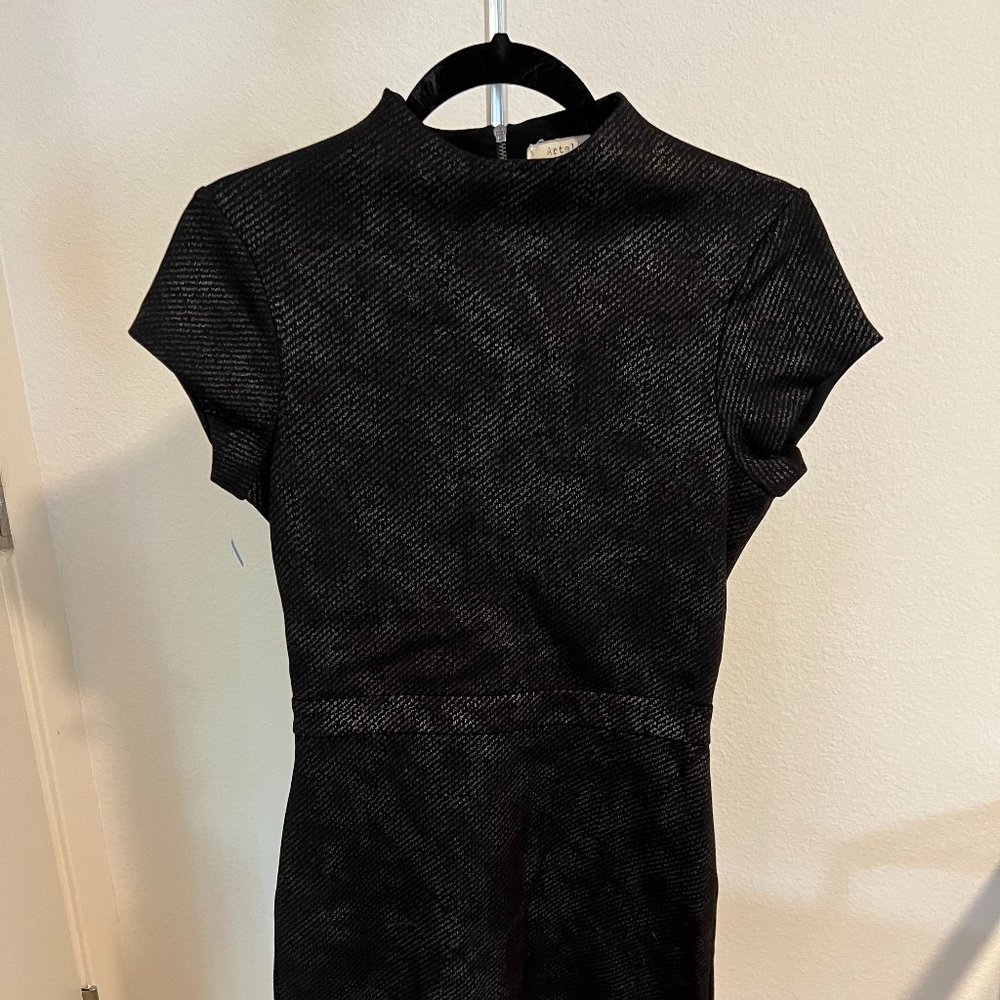 Nicole Miller Black Bodycon Mini Dress